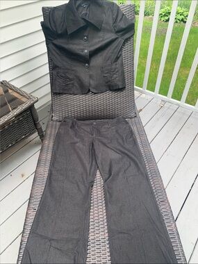 Tribal Black Two-Piece Jacket and Dress Pants